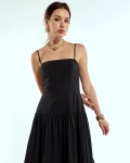 SIXDO Raw Flared Dress for Women